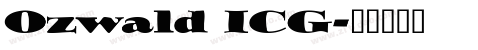 Ozwald ICG字体转换